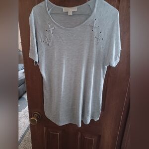 MICHAEL Michael Kors Gray Embellished Top
